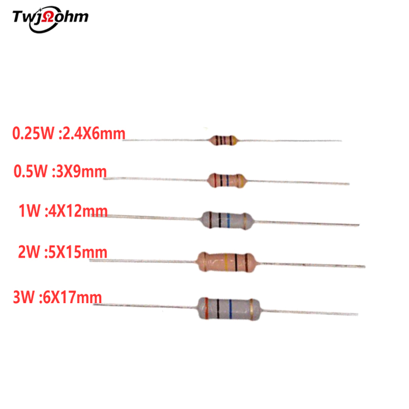 RI40-3W Color Ring Glass Film High Voltage Resistors