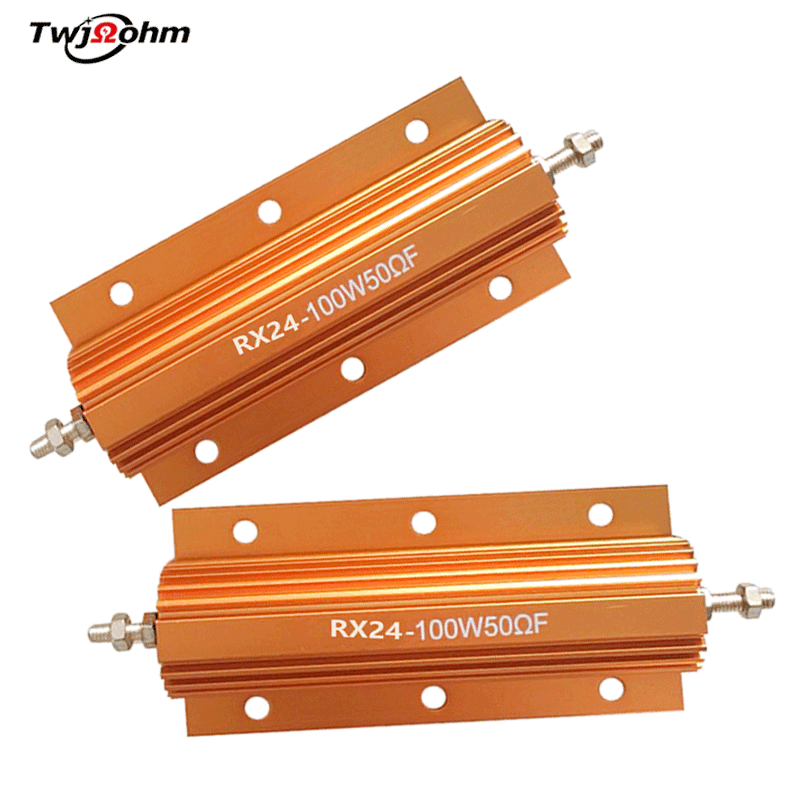 RX24 highpower 100W gold aluminum shell discharge decoding current limiting automotive resistor
