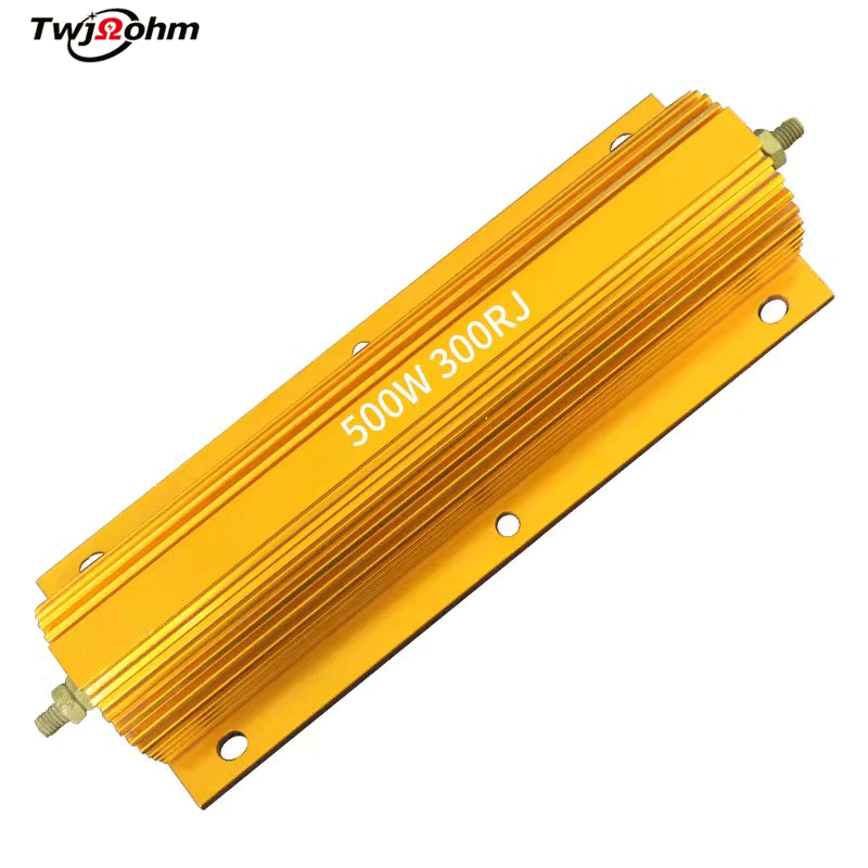 RX24 gold aluminum shell 500W highpower current limiting winding resistor