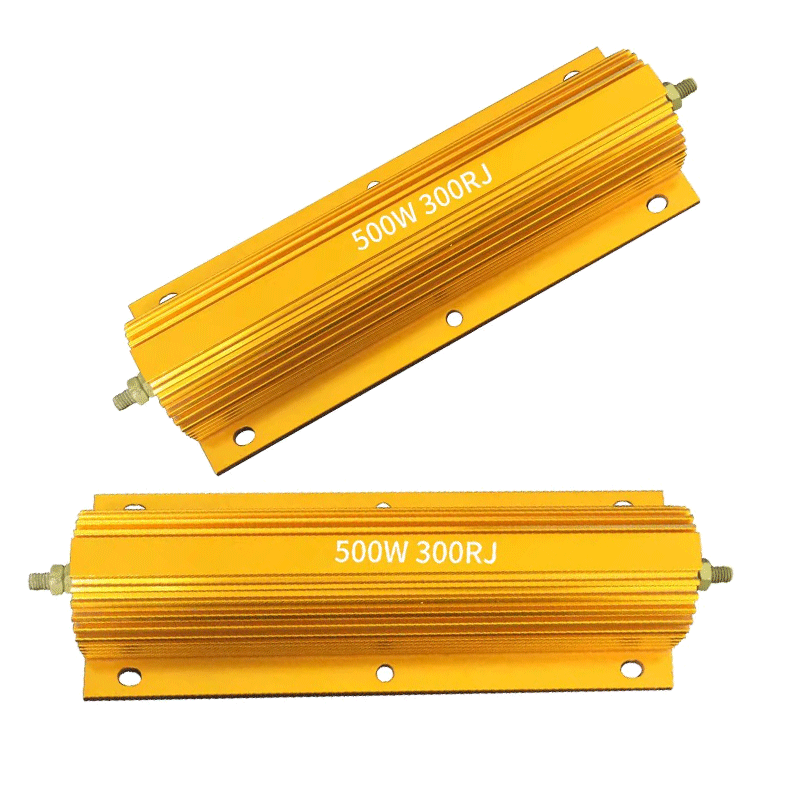 RX24 gold aluminum shell 500W highpower current limiting winding resistor