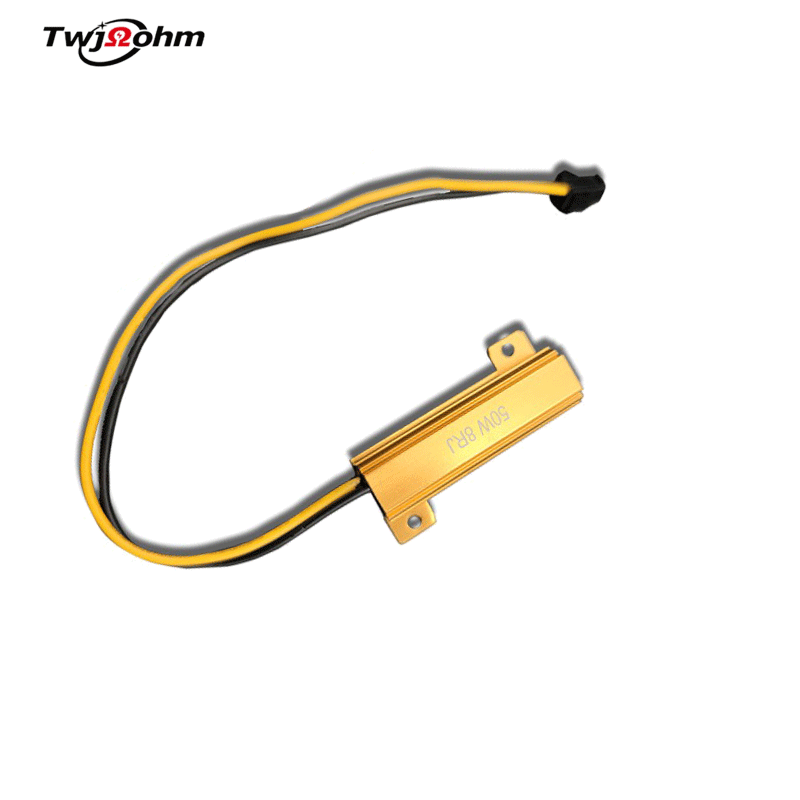 铝壳电阻 25W50W80W散热黄金铝壳解码电阻器