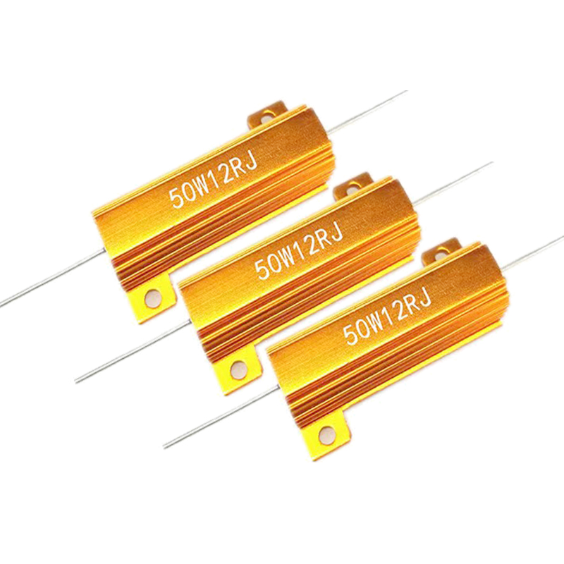 RX24-50W highpower gold aluminum shell resistorohm current limiting discharge decoder