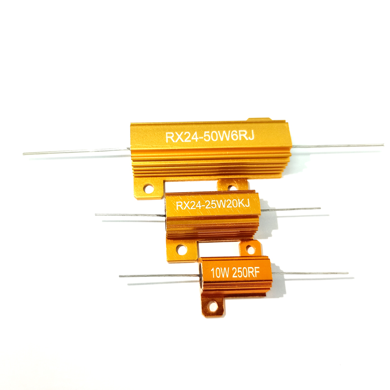 RX24-50W highpower gold aluminum shell resistorohm current limiting discharge decoder