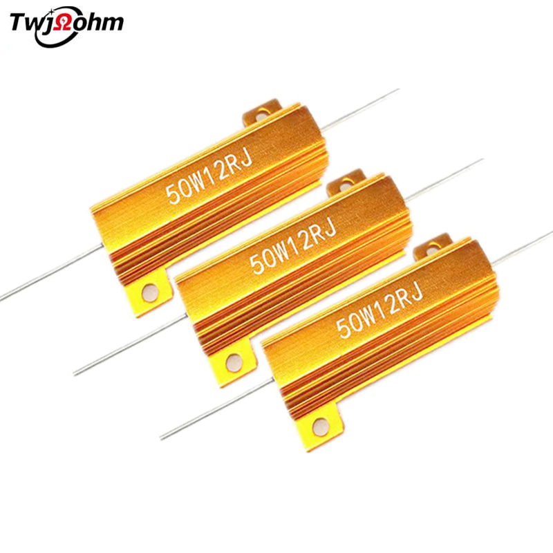 RX24-50W highpower gold aluminum shell resistorohm current limiting discharge decoder
