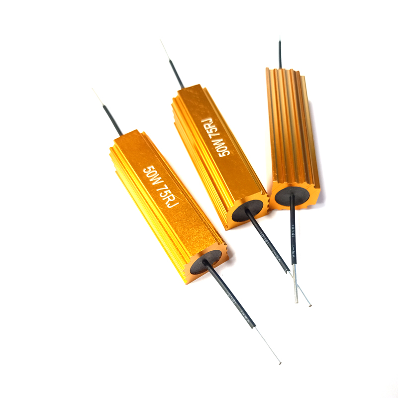 RX24-50W highpower gold aluminum shell resistor ohm current limiting discharge decoder