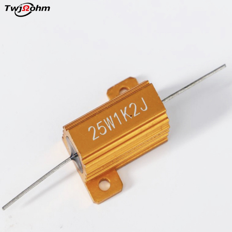 RX24-25W high-power gold aluminum shell resistorohm current limiting discharge decoder