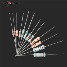 RI40- 0.25W/0.5W/1W/2W/3WMetallic ring glass film highvoltage resistor