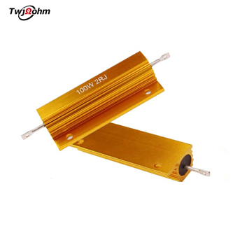 RX24-100Whighpower gold aluminum shell winding resisto load current limiting resisto