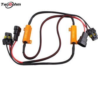 适用大众奥迪宝马汽车LED前雾灯专用解码电阻线解码器H8 9006