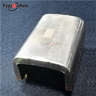 Surface mounted alloy shunt PW current detection sampling resistor